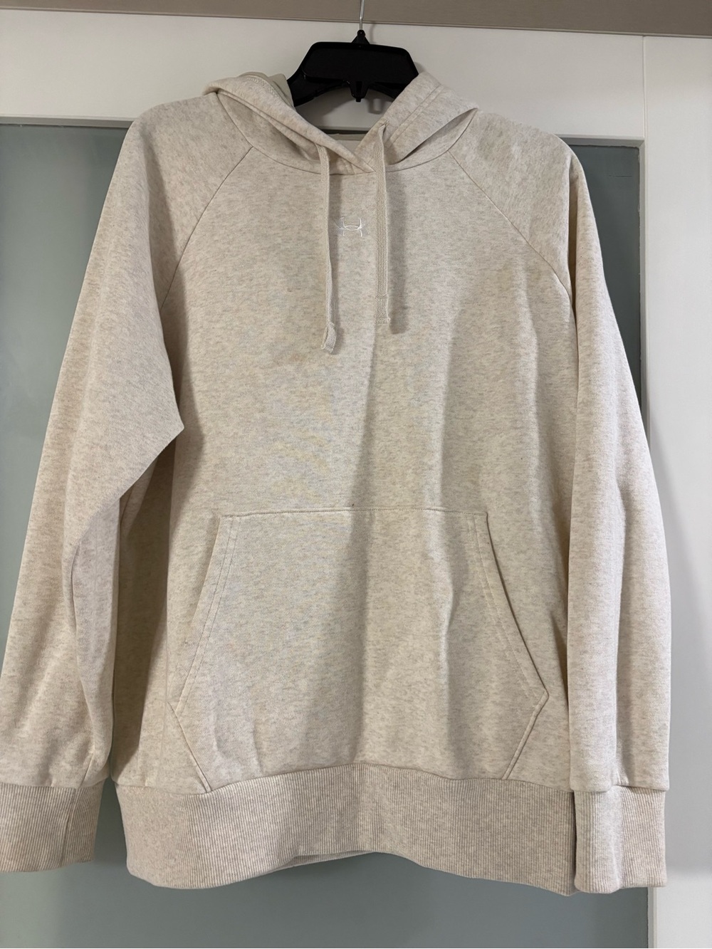 Under Armour Women's Crewneck Hoodie in Oatmeal